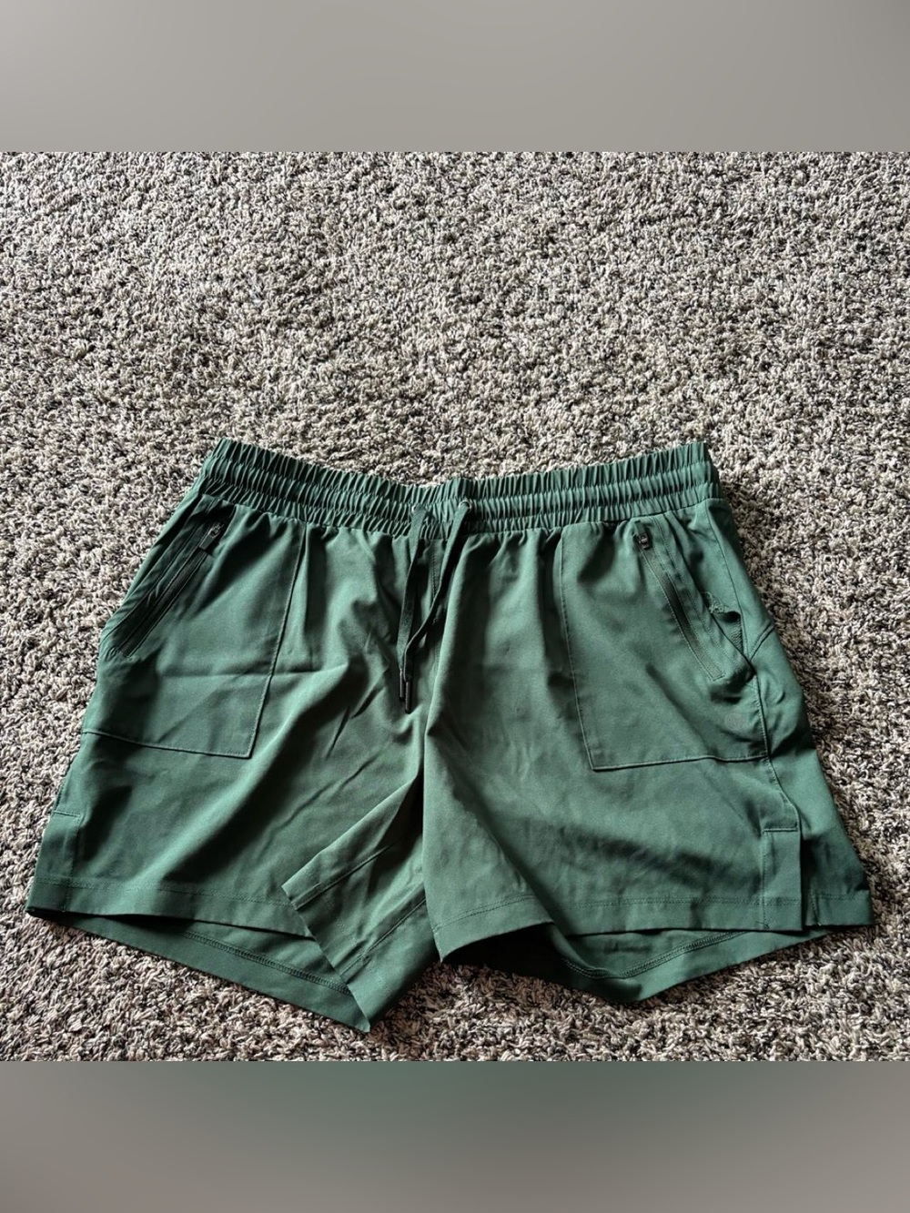 Mondetta Forest Green Athletic Drawstring Shorts